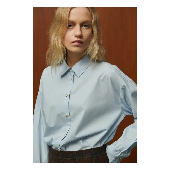 Chemise Ava Coton | Bleu ciel