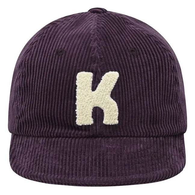 Casquette Logo Velours Côtelé | Violet