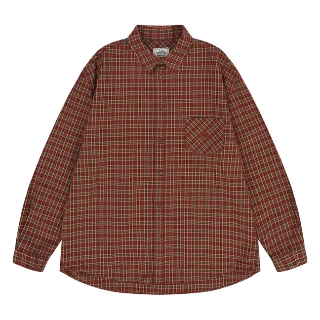 Nomad Checkered Shirt | Red Ochre