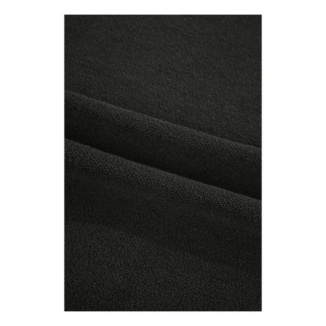 Pigment-Printed Cotton Sweatshirt | Dark grey