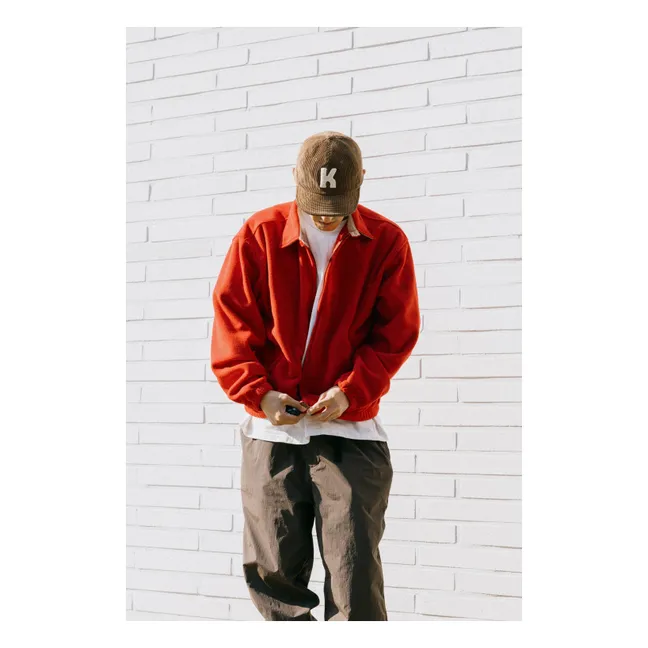 Casquette Logo Velours Côtelé | Marron