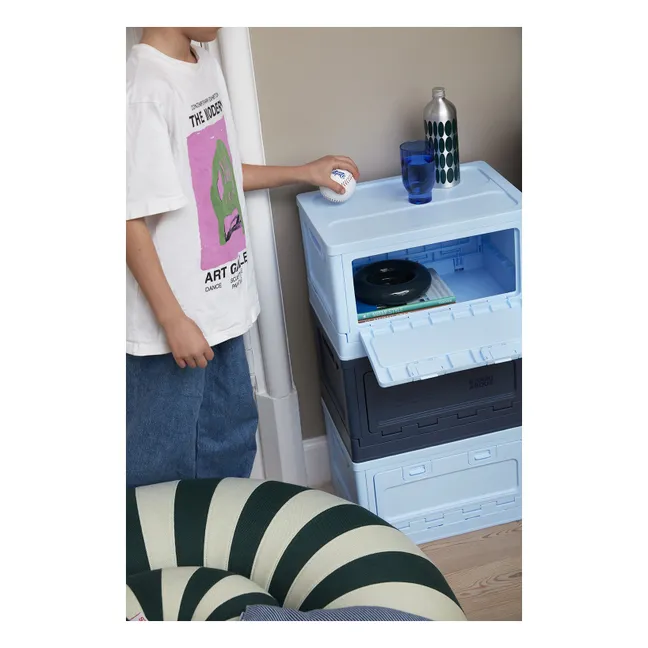 Boîte de rangement empilable | Bleu ciel