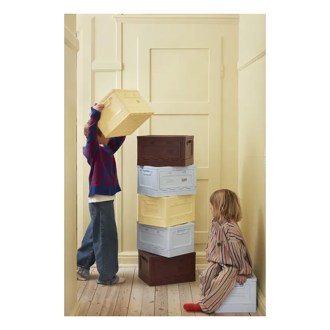 Stackable storage box | Pale yellow