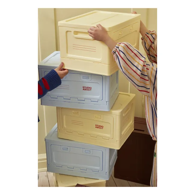 Stackable storage box | Pale yellow