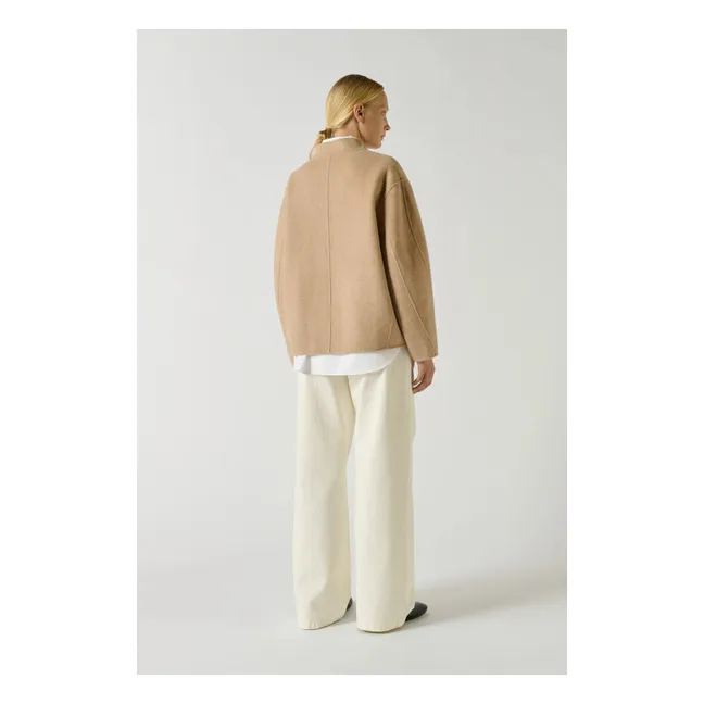 Manteau Windsor Laine | Beige chiné