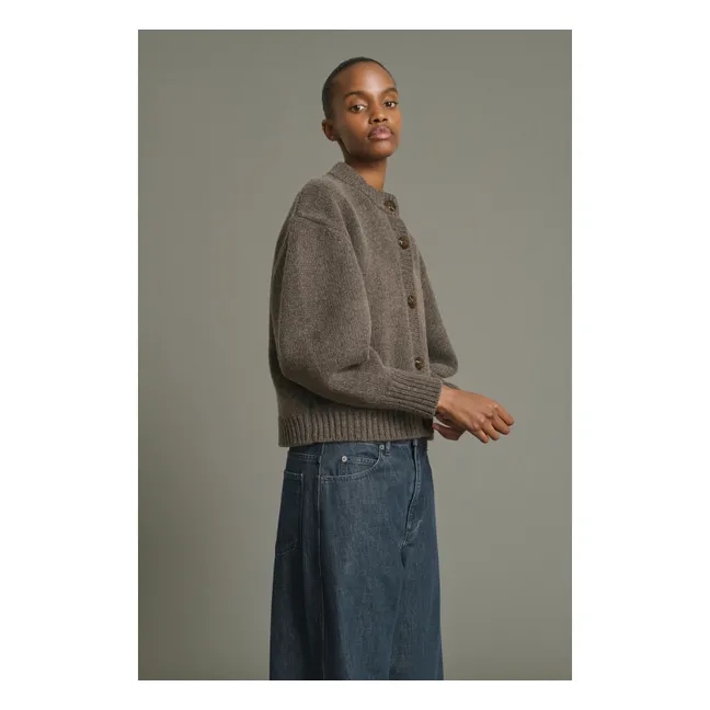 Cardigan Léonard Laine Mérinos | Marron glacé