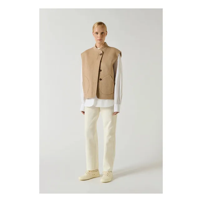 Chaqueta de lana Adeline | Beige