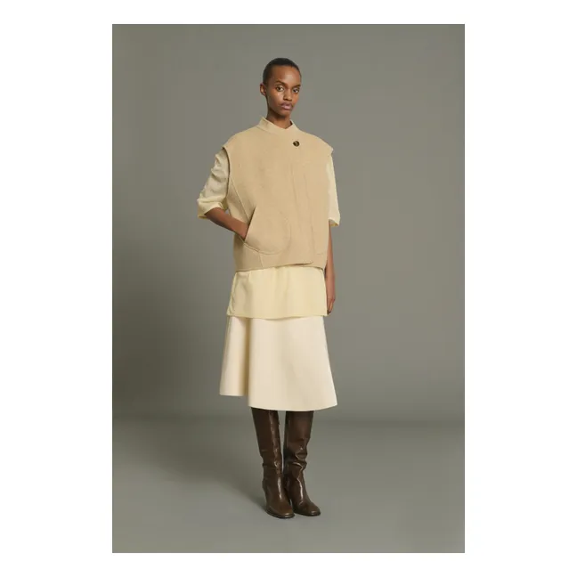 Chaqueta de lana Adeline | Beige