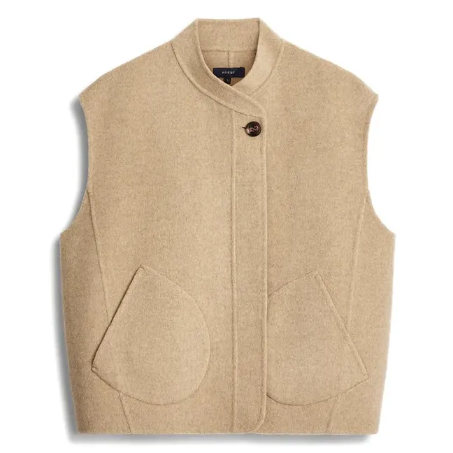Chaqueta de lana Adeline | Beige