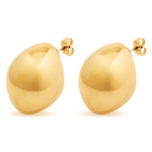 Boucles d'Oreilles Graine | Doré