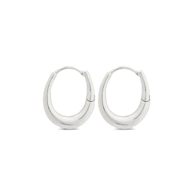 Boucles d'Oreilles Demi Lune Small | Argenté