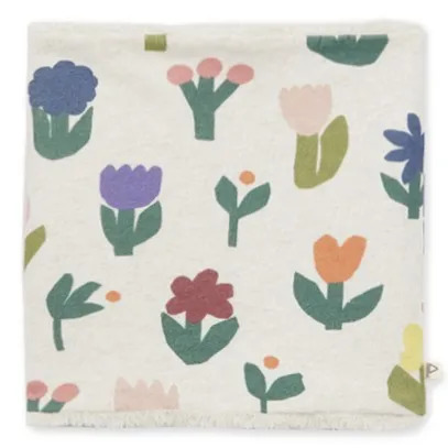 Tour de Cou Fleuri Coton Bio | Vert