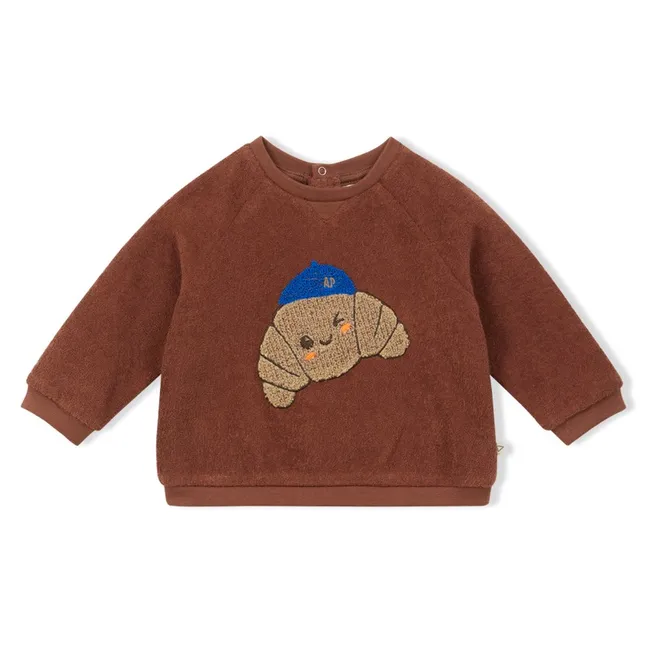 Sweat Croissant Eponge | Marron
