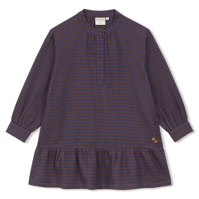 Robe Vichy Coton Bio | Marron