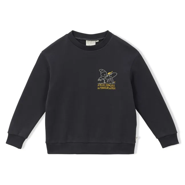 Sweat Baguette Coton Bio | Gris anthracite