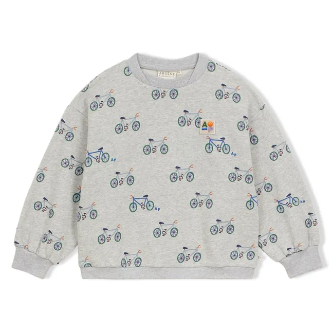 Sweat Bicyclettes Coton Bio | Gris