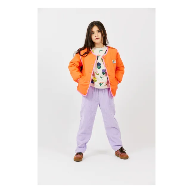 Sweat Fleuri Coton Bio | Vert