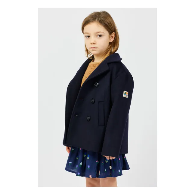 Caban Laine | Bleu marine