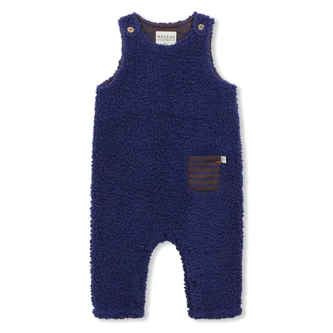 Salopette Façon Sherpa | Bleu marine