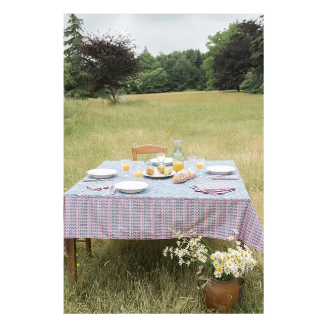 Nappe Carla en coton bio | Bleu