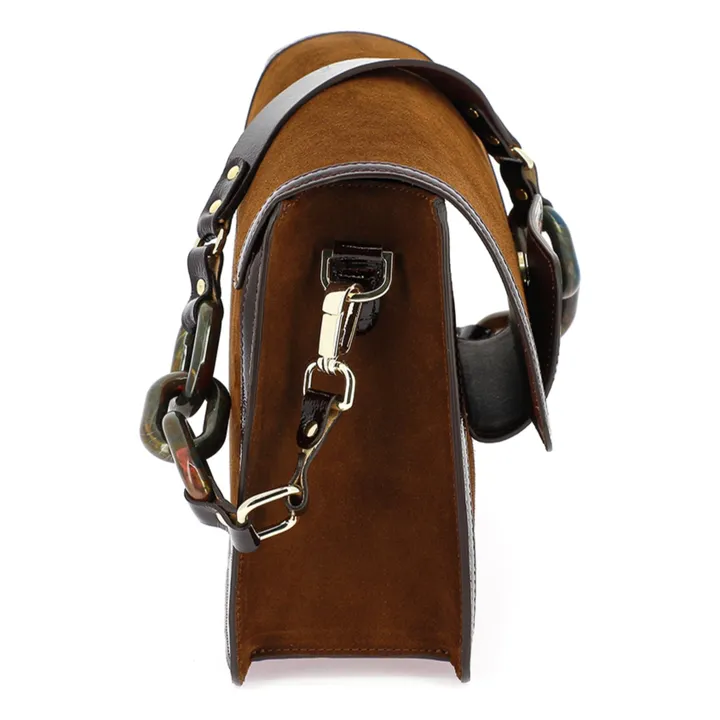 Sac Le Grand Mischka Velours | Chocolat- Image produit n°4