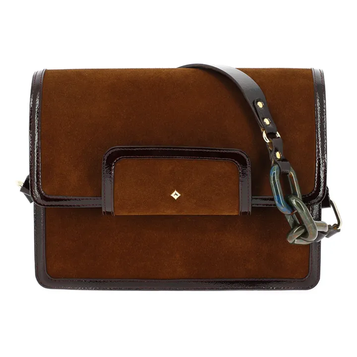 Sac Le Grand Mischka Velours | Chocolat- Image produit n°3