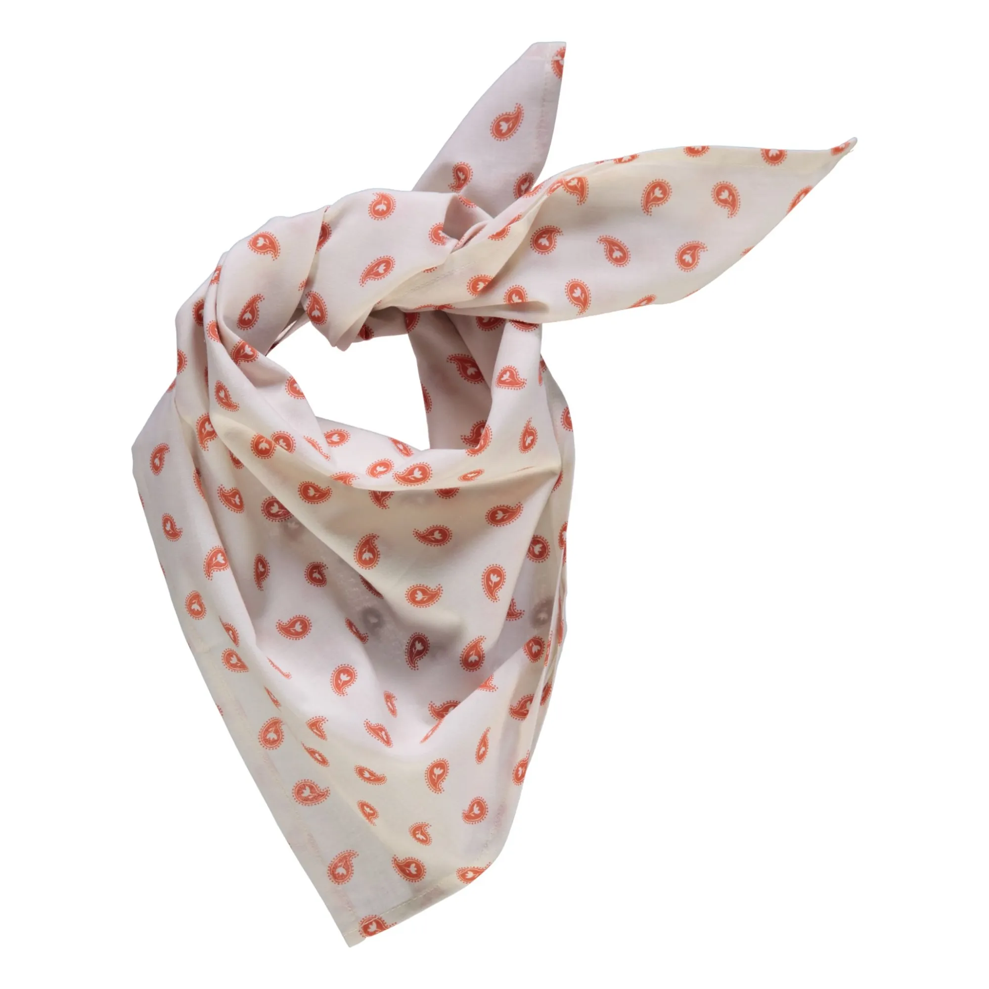 Poudre Organic Ecru Cotton Gauze Sunflower Scarf