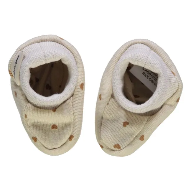 Pantuflas Corazones de Wakame | Beige