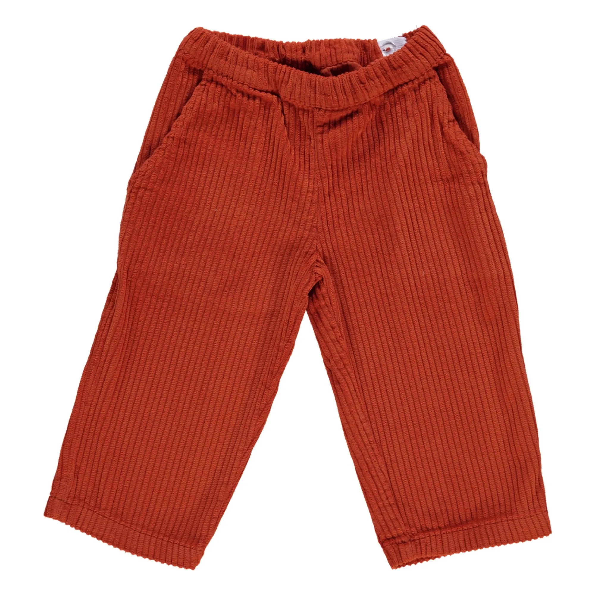 Poudre Organic Unisex Red Pomelos Corduroy Pants
