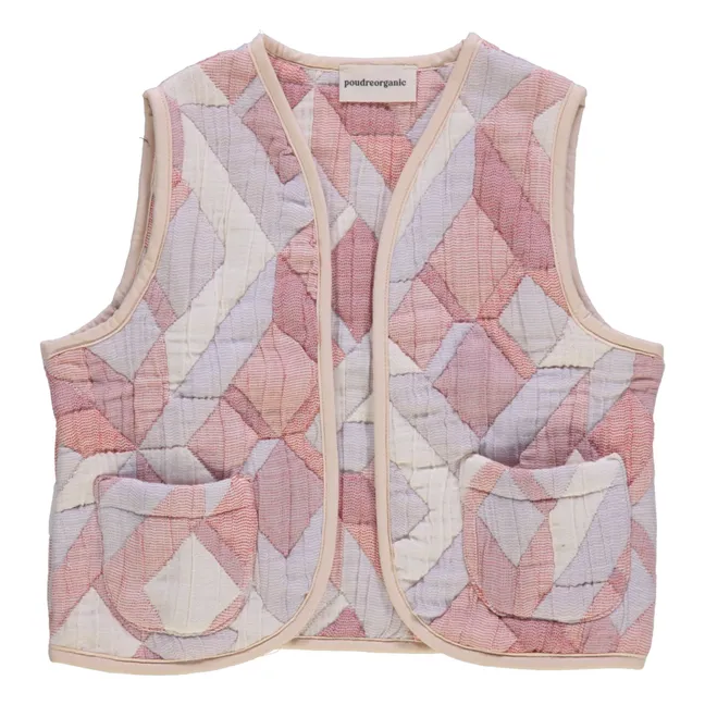Chaqueta sin mangas Cercis Patchwork | Crudo