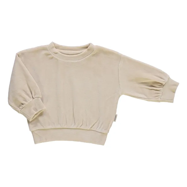 Jersey de terciopelo Jojoba | Beige