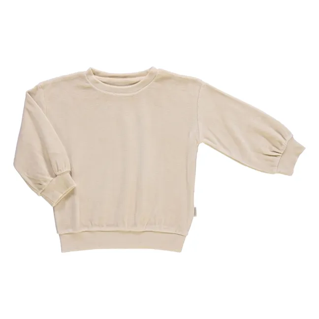 Jersey de terciopelo Jojoba | Beige