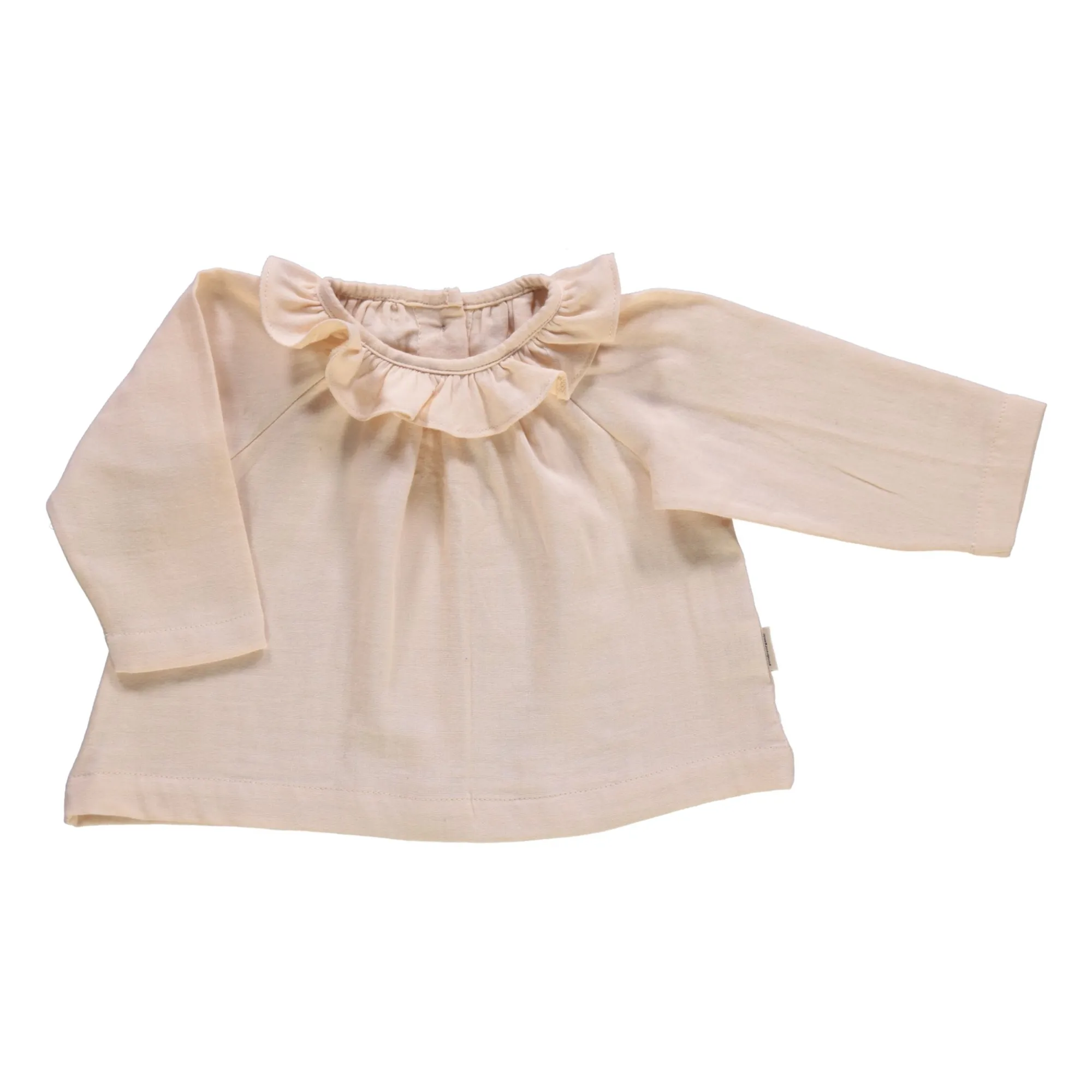 Poudre Organic Pale Pink Blouse Charme À Volants
