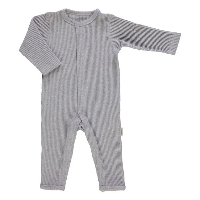 Airelle Ribbed Pyjamas | Heather grey