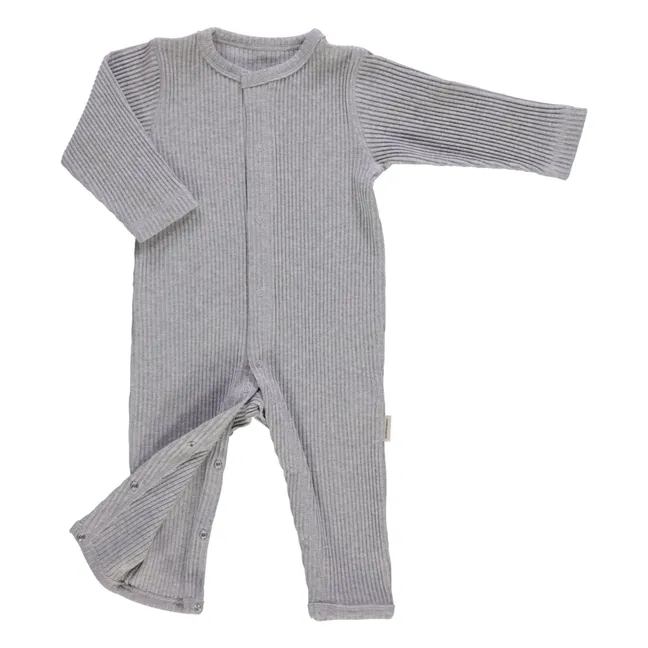 Airelle Ribbed Pyjamas | Heather grey