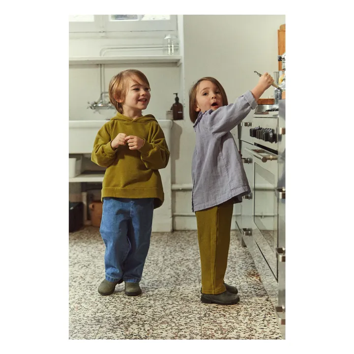 Pantalón algodón orgánico Pomelos | Azul- Imagen del producto n°1