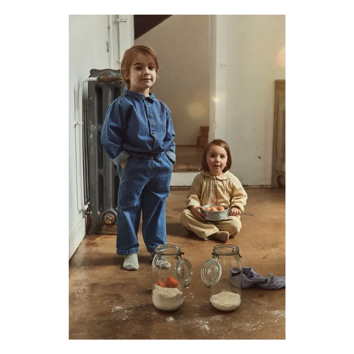 Pantalón algodón orgánico Pomelos | Azul- Imagen del producto n°3