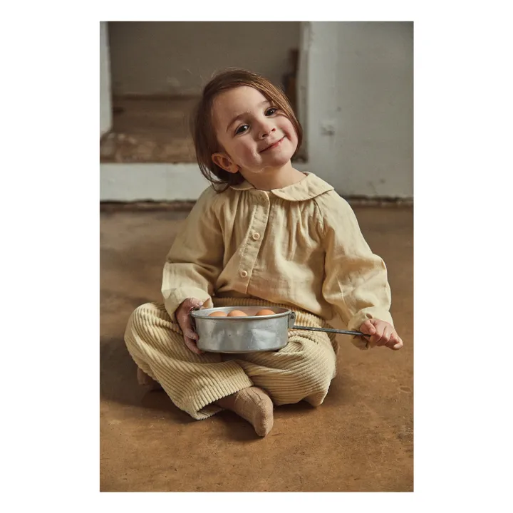 Poudre Organic Pomelos Corduroy Pants Beige Smallable