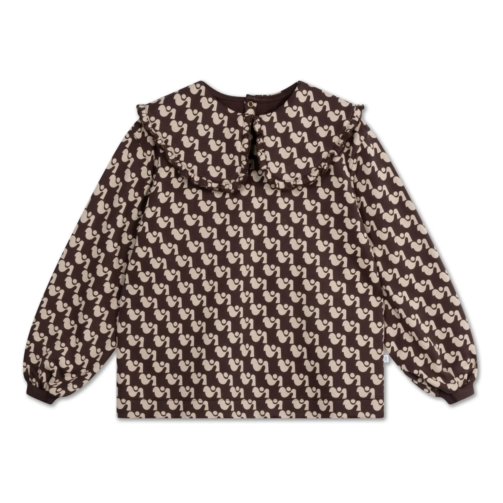Repose Ams Chocolate Fancy Collar Sweatshirt