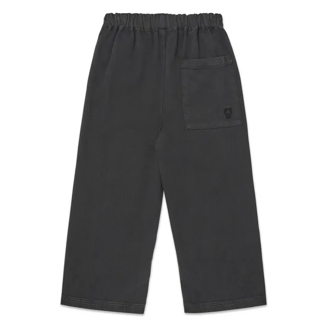 Pantalon Large Elastiqué Coton Bio | Marron