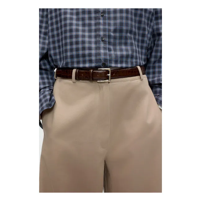 Ceinture Crocodile | Marron