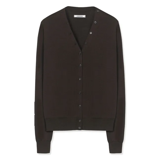 Cardigan Merino Laine | Marron