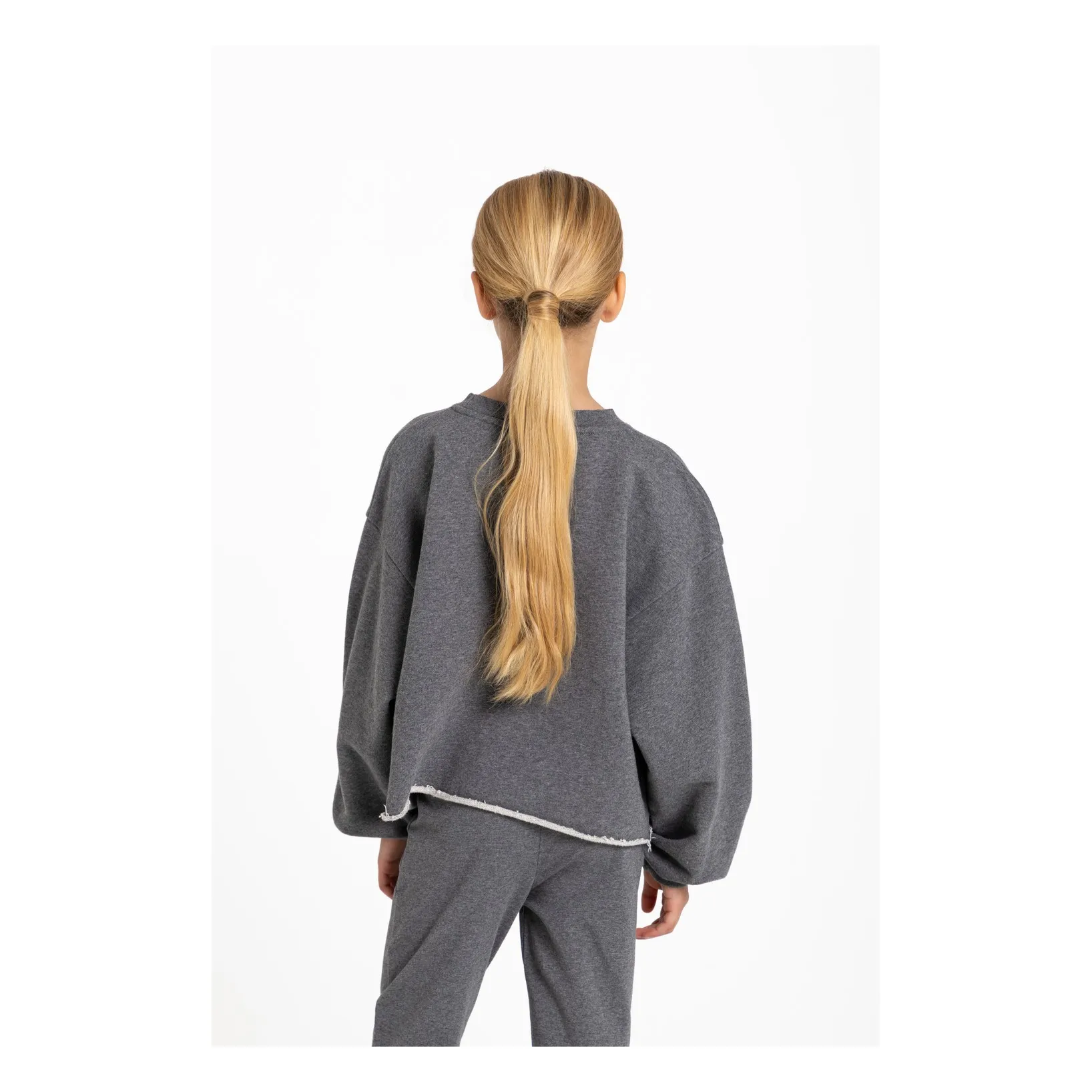 Sweat Kensington Coton Bio | Gris chiné- Image produit n°2