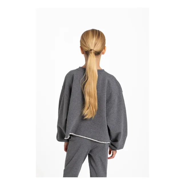 Sweat Kensington Coton Bio | Gris chiné