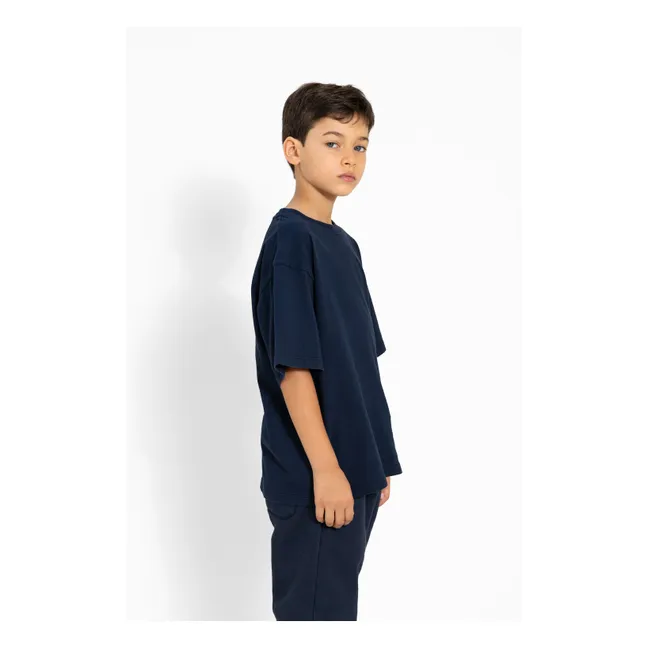 T-shirt Hillcrest Coton Bio | Bleu marine