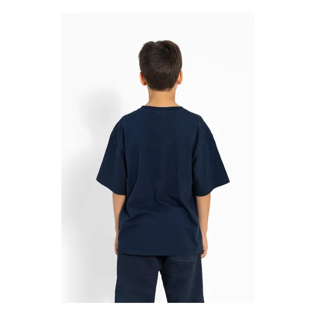 T-shirt Hillcrest Coton Bio | Bleu marine