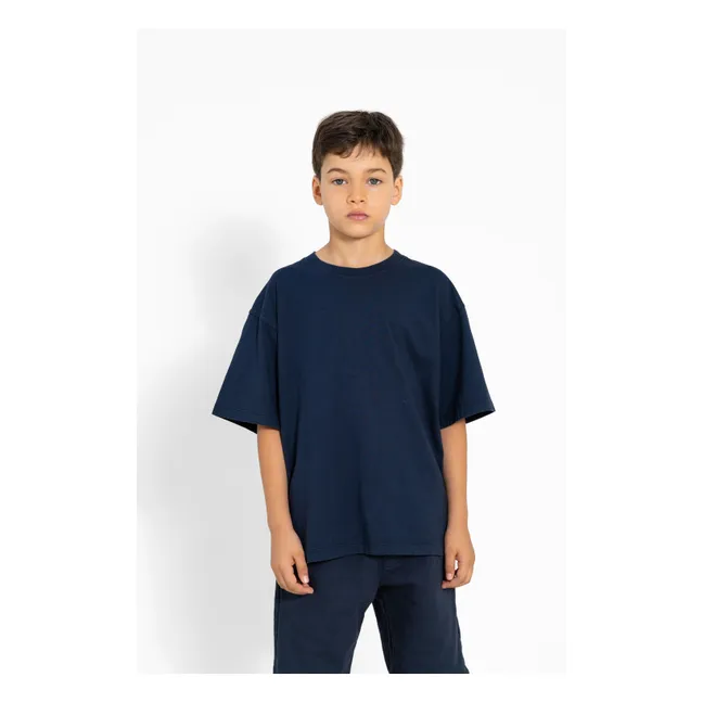 T-shirt Hillcrest Coton Bio | Bleu marine