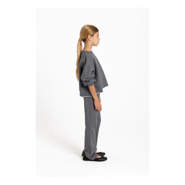 Sweat Kensington Coton Bio | Gris chiné