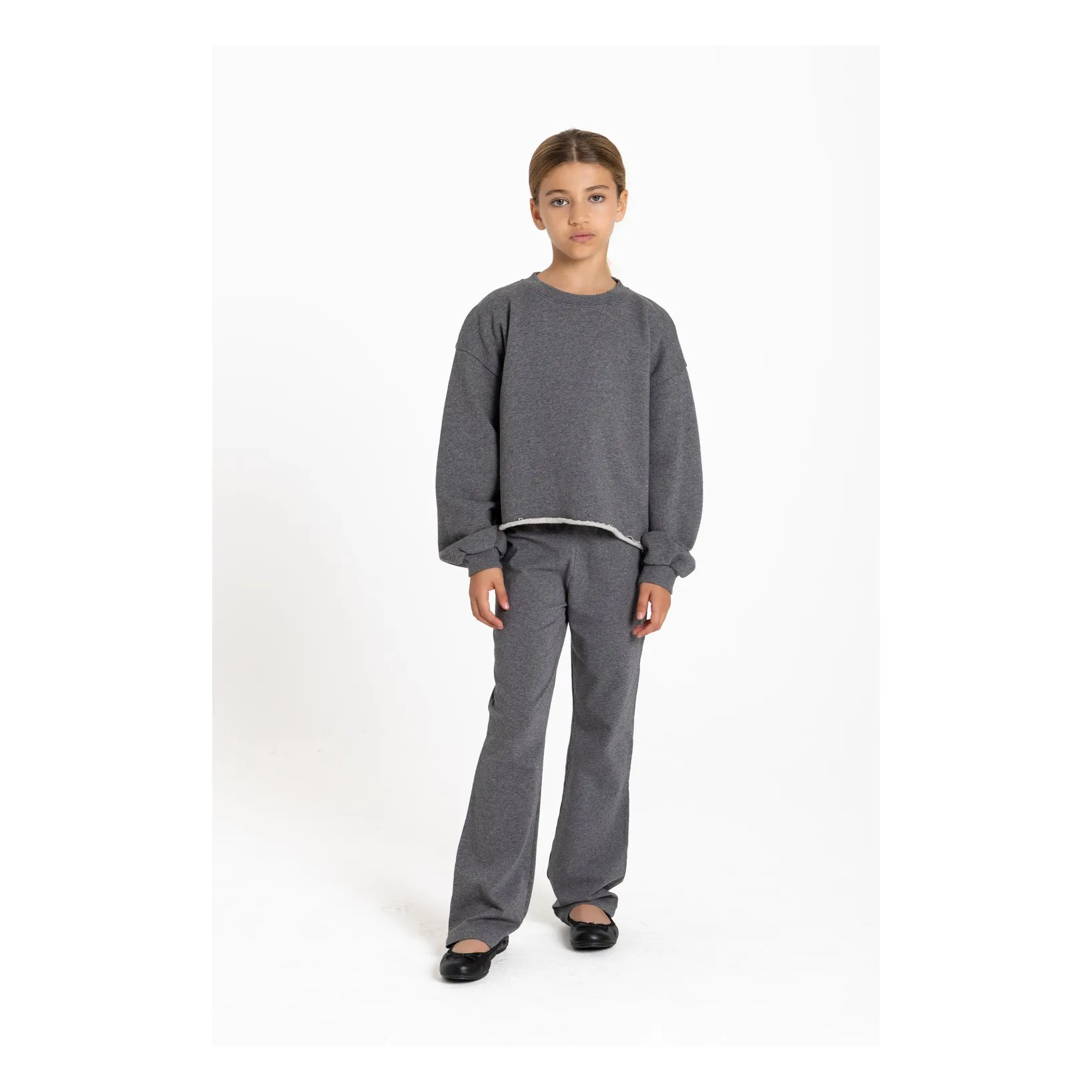 Sweat Kensington Coton Bio | Gris chiné- Image produit n°5