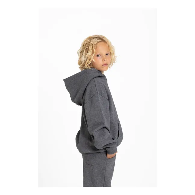 Sudadera Kingswood de algodón orgánico | Gris Jaspeado